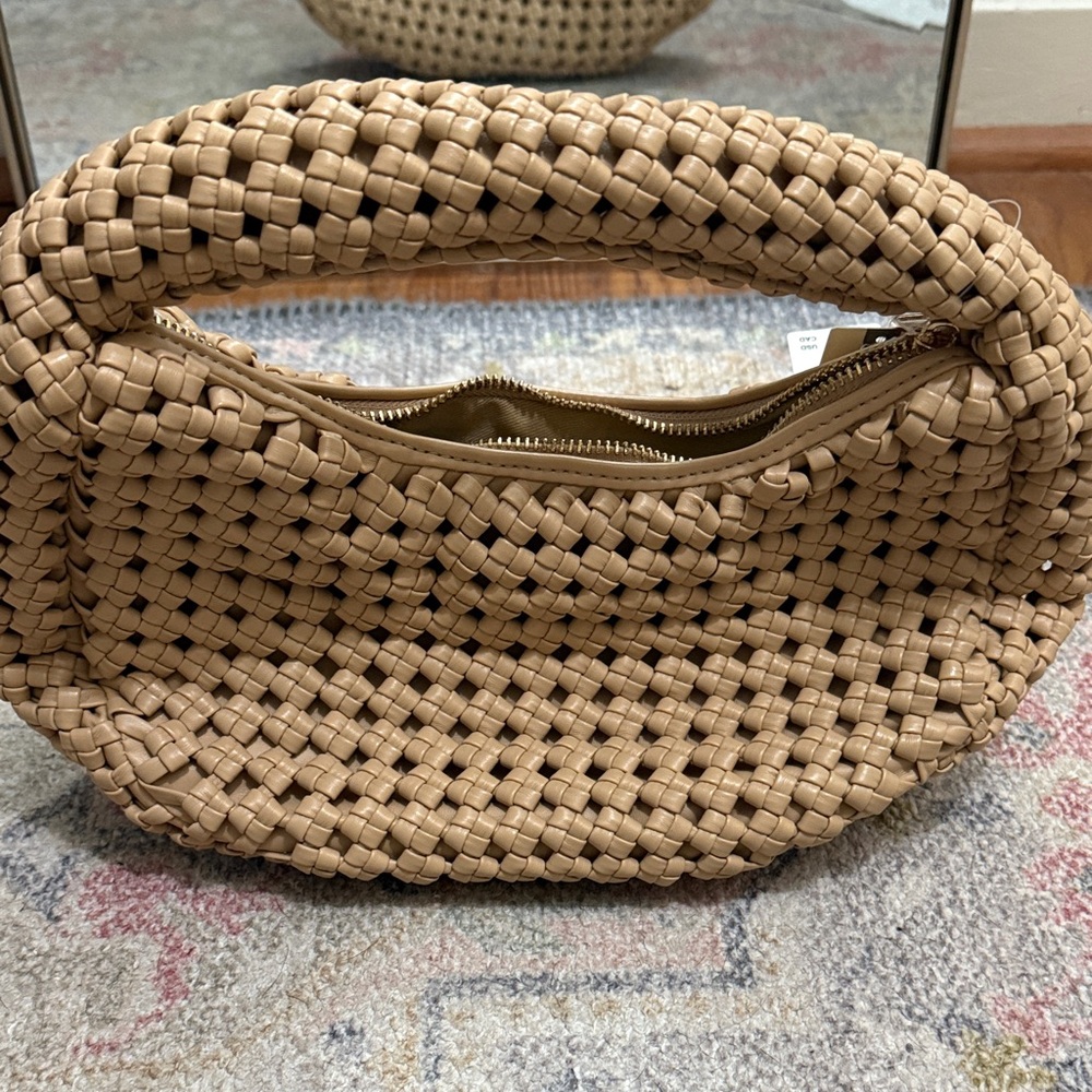 NWT Anthro Inez Knotted Faux leather bag